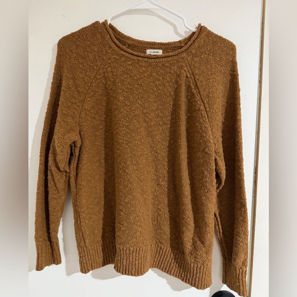 L.L. Bean Women's Tan Crew Neck Sweater
